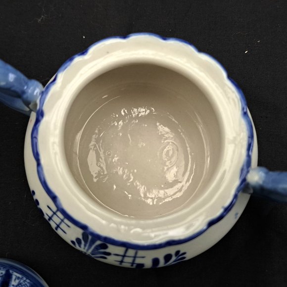 Mini Delft Blue Creamer/Pitcher & Sugar Bowl - Picture 4 of 8